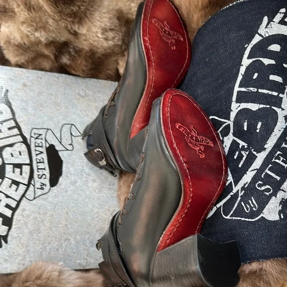 Freebird Women's Black Leather Ankle Booties - Eagle - Size 8 NIB NEVER WORN - Picture 2 of 5